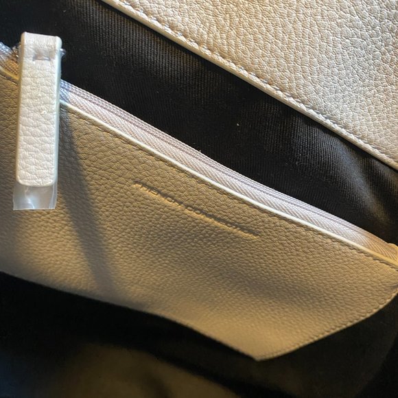 French Connection Dante Tote Bag Purse with Strap in Perla Grey - Picture 6 of 10